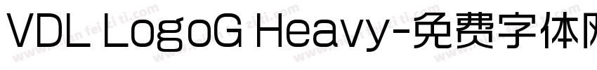 VDL LogoG Heavy字体转换